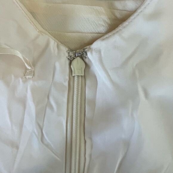 J. Crew Champain One Shoulder Mini Dress Lined 100% Silk Size 4 Petite NWT - Picture 3 of 14